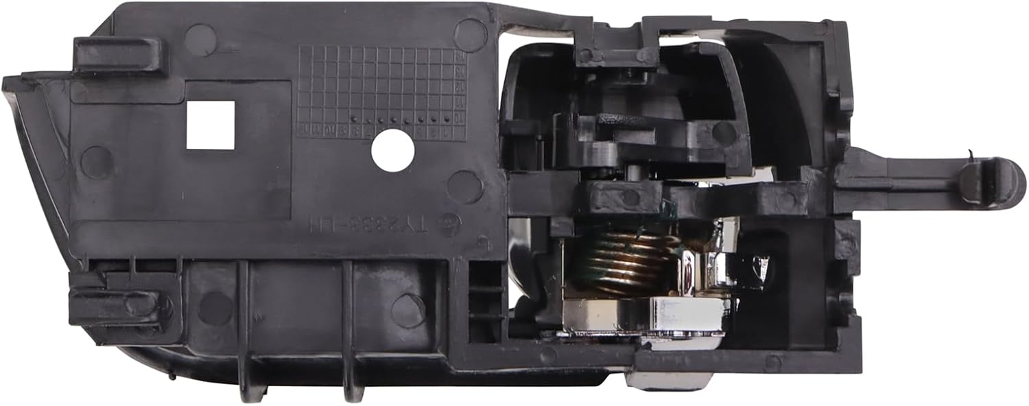 Rear Left Interior Door Handle Chrome & Black Drivers Side Compatible with 2004-2009 Toyota Prius