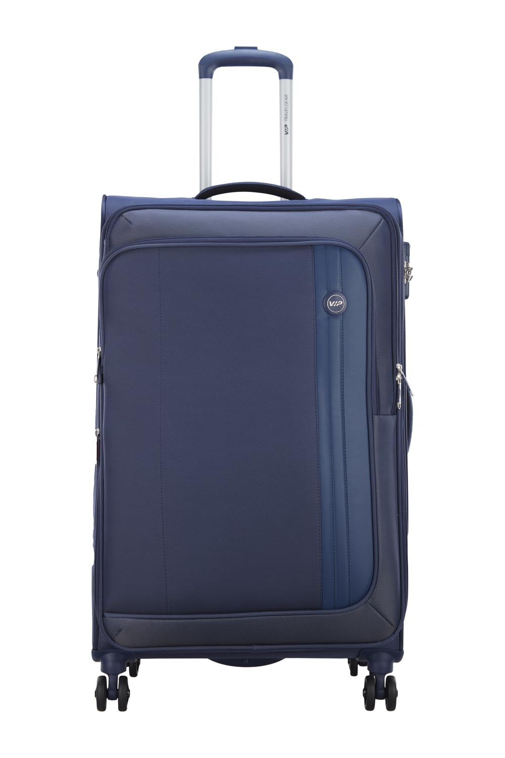 Unicorn Nxt 8W Str 80 Cm | Check-in Polyester Soft Sided 8 Wheels Spinner Trolleys (Blue, Large)