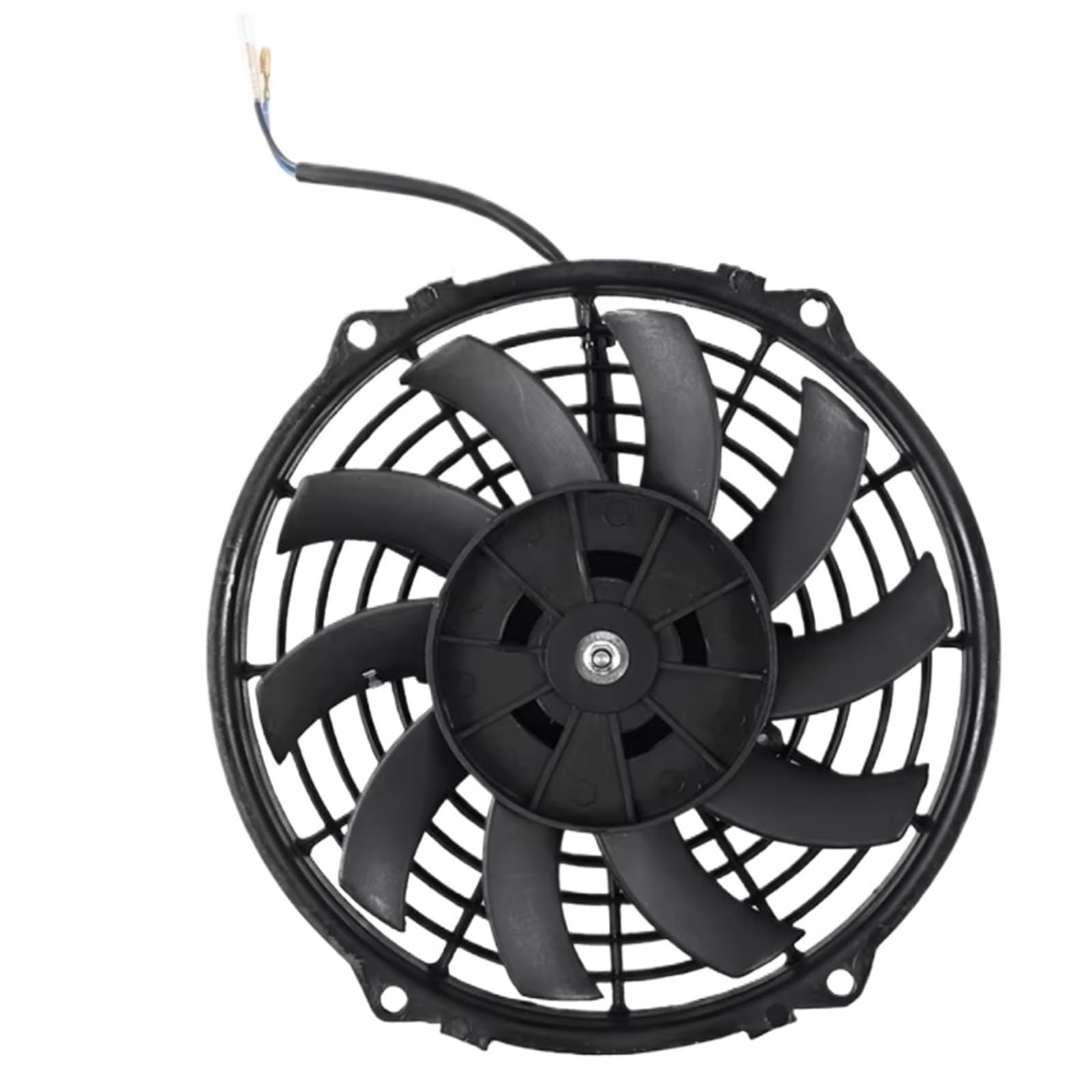Ventilador Refrigeración Motor Universal 7/9/10/12/14/16 Pulgadas 12V 80W 2100RPM Ventilador De Refrigeración De Aire Acondicionado Para Coche Ventilador Motor Con Kit Montaje(9inch)