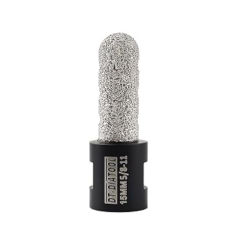 DT-DIATOOL Diamond Finger Milling Bit 15mm Enlarging Existing Holes of Porcelain Tile Marble Countertop Diamond Tile Bit for 5/8-11 Angle Grinder
