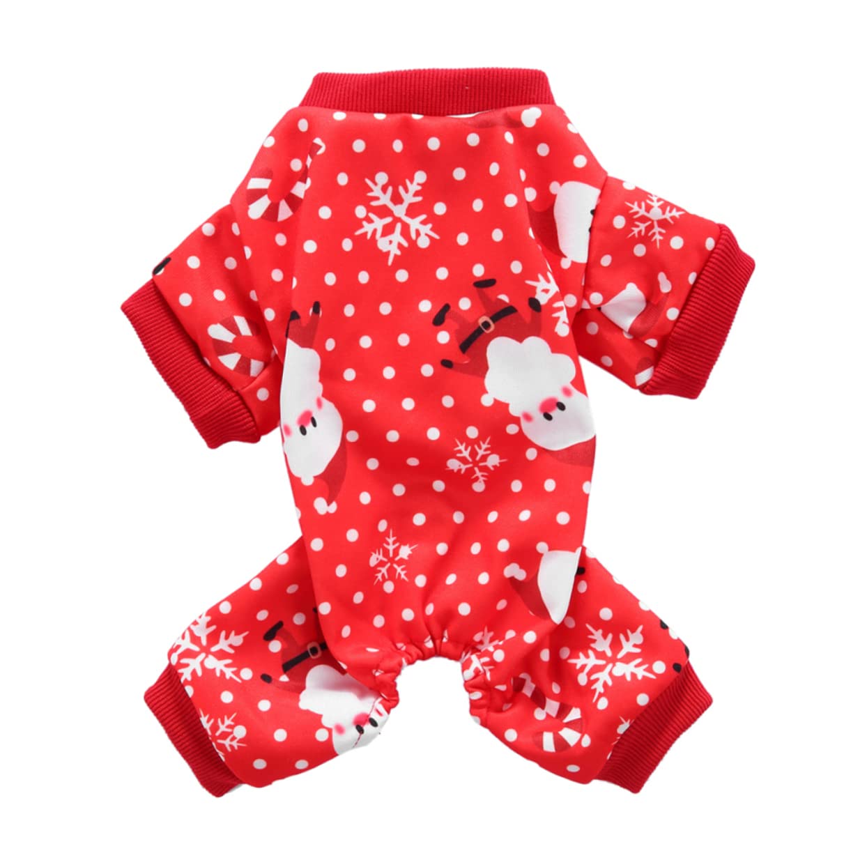 HMJGDHX 2 Pezzi Vestiti Natalizi per Cani Completi per Animali Domestici Caldo Modello Babbo Natale Abito Natalizio per Cucciolo XL Maglione Natalizio