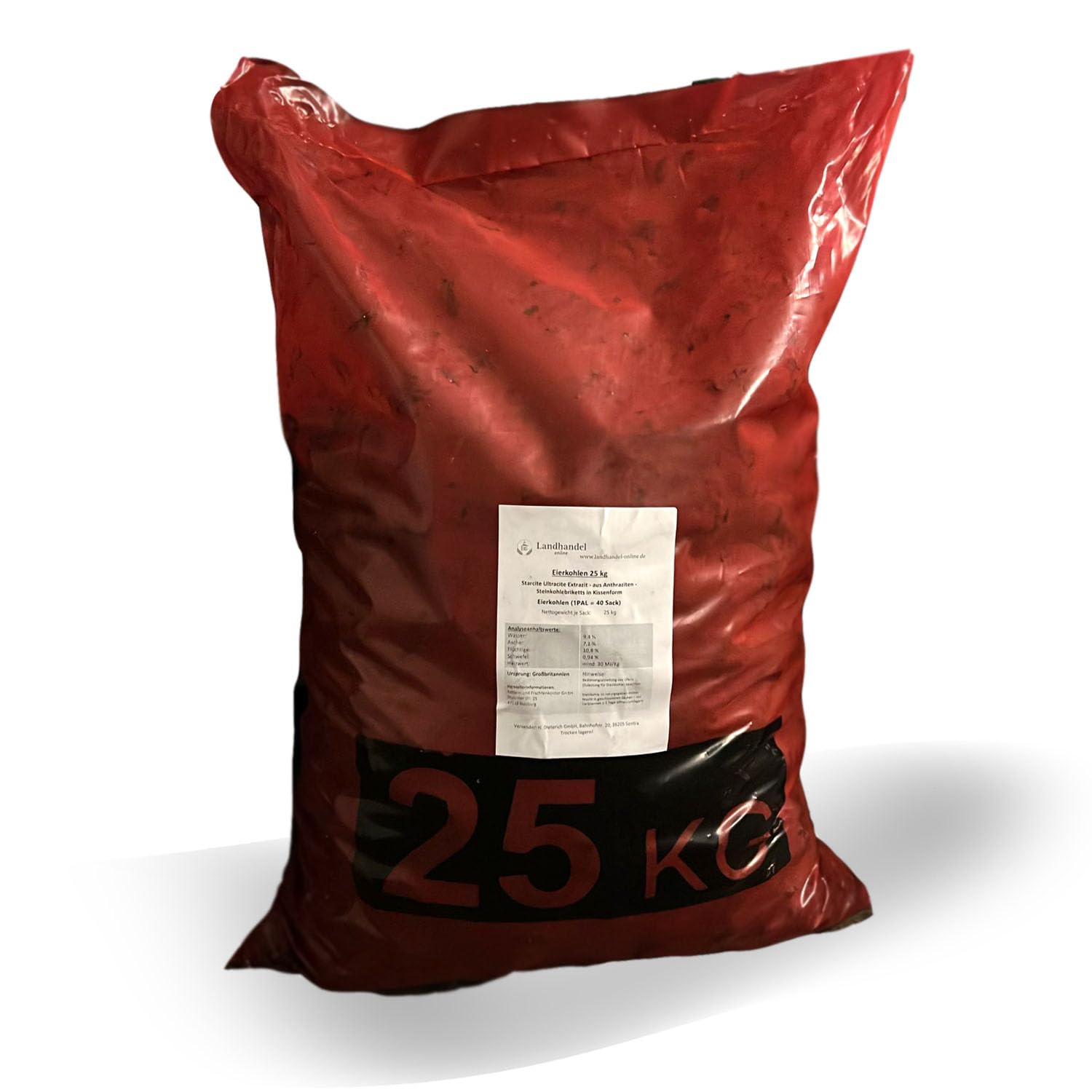 Eierkohlen 25 kg Anthrazit Steinkohle Starcite Ultracite Extrazit - niedriger Aschegehalt