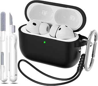 for AirPods Pro 3 Case with Cleaner Kit, Black
