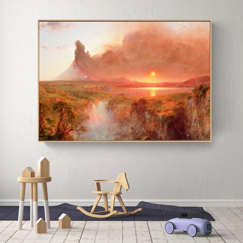 Yomcut Frederick Edwin Wall Decor - Famous Landscape Canvas Wall Decor - Famous Painting Reproduction - Home Decor Poster - Bedroom Dining Cool Home Decor Unframed (12×18in/30×45cm)