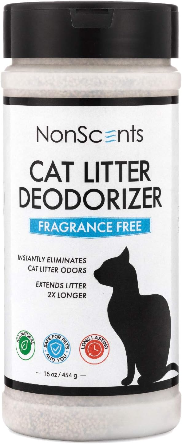 NonScents Odor Control Cat Litter Deodorizer - Professional Strength Odor Neutralizer, 16oz