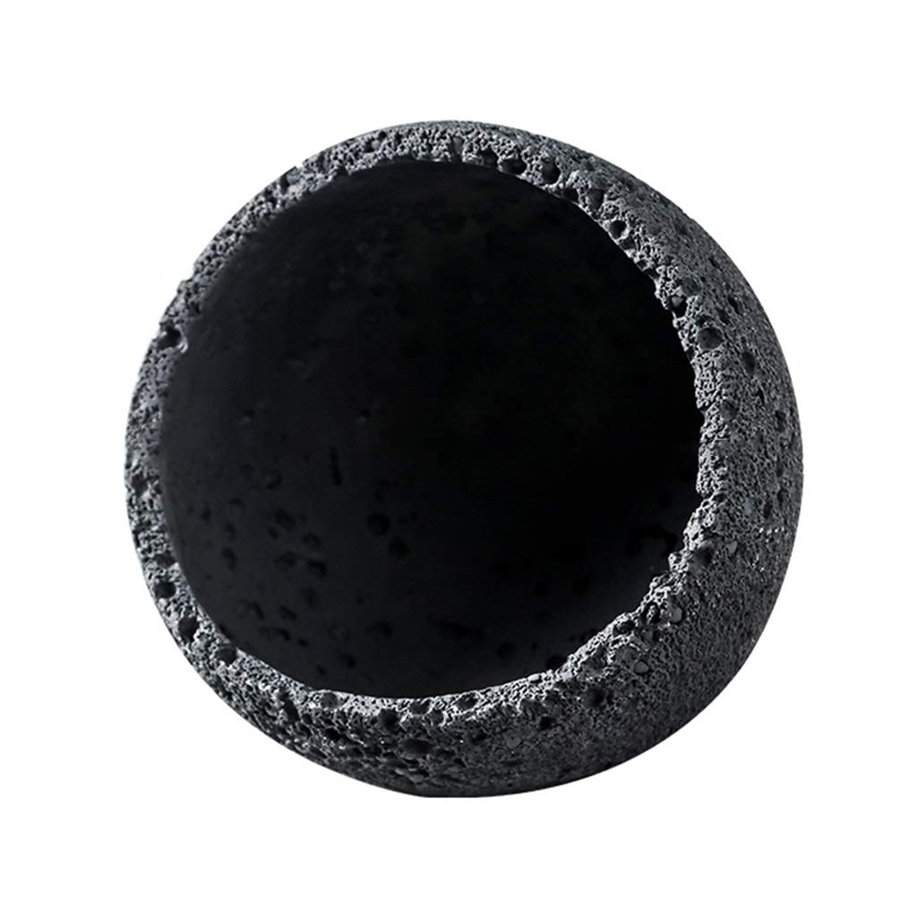 Plateau décoratif créatif en pierre sculptée pour table basse au design trou noir