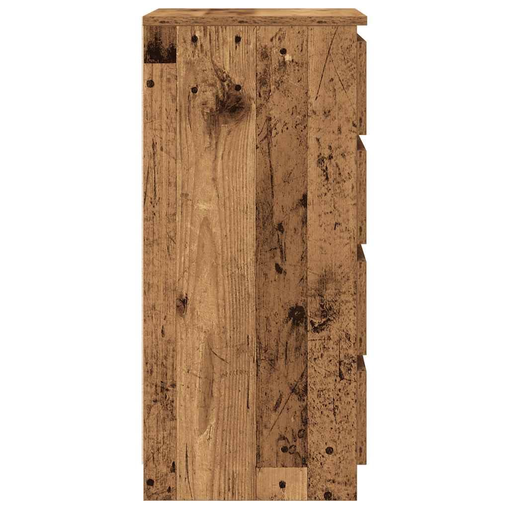 vidaXL Credenza con Cassetti Legno Antico 37,5x35x99 cm in Truciolato, armadietto, Armadio credenza, Armadio corridoio, Armadio Buffet, Armadio Cucina