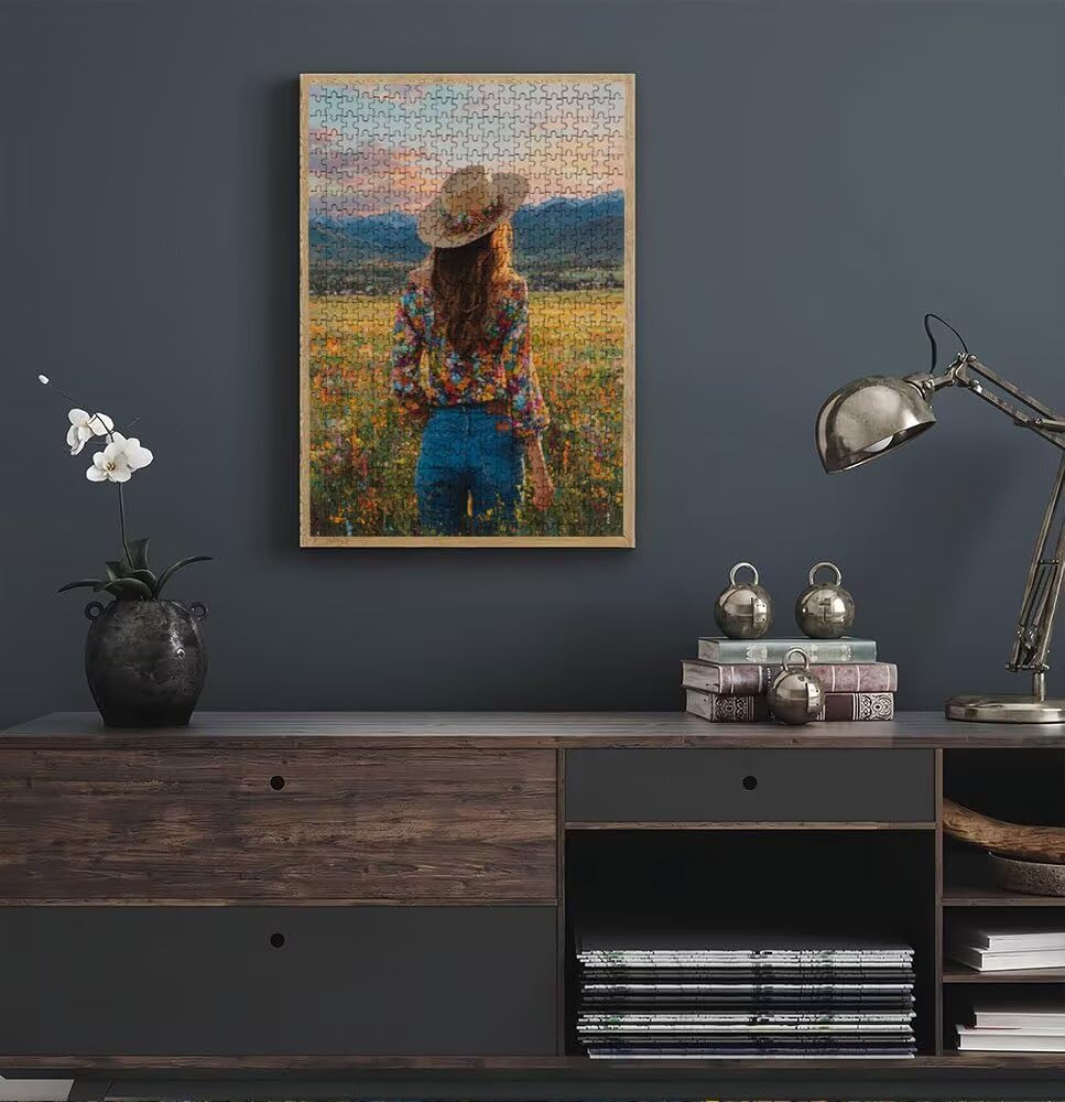 Puzzle 6000 Pezzi, Jigsaw Puzzle per Adulti, Cowboy Donna BLQSBGA6-352 | Puzzle Classici, Impossibile Difficile Sfidanti Puzzles, Puzzle Decorativo per La Famiglia, Come Regalo e Decorazione Pareti