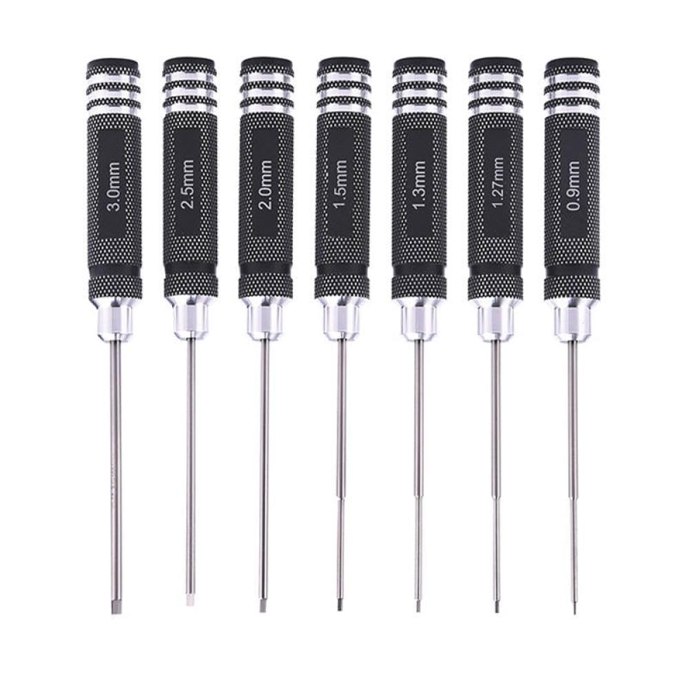 Comodo 175Cm Silver Hex Screwdriver Tool Set For Drone Aircraft Model Repair Compatible With Rc Helicopter Uav Maintenance(175Cm Silver)