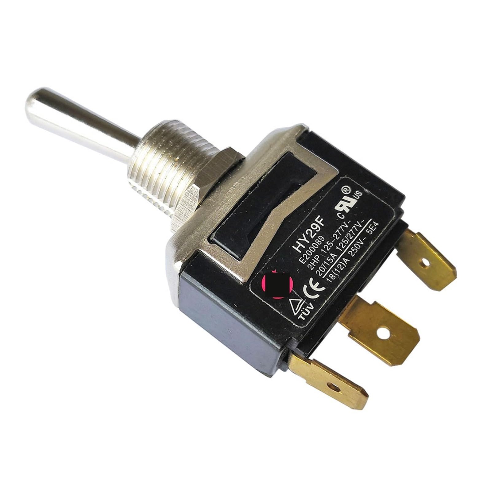 Interruptor de Palanca SPST HY29F de 18 A y 3 Pines, 3 Posiciones, for Amplificador de válvulas