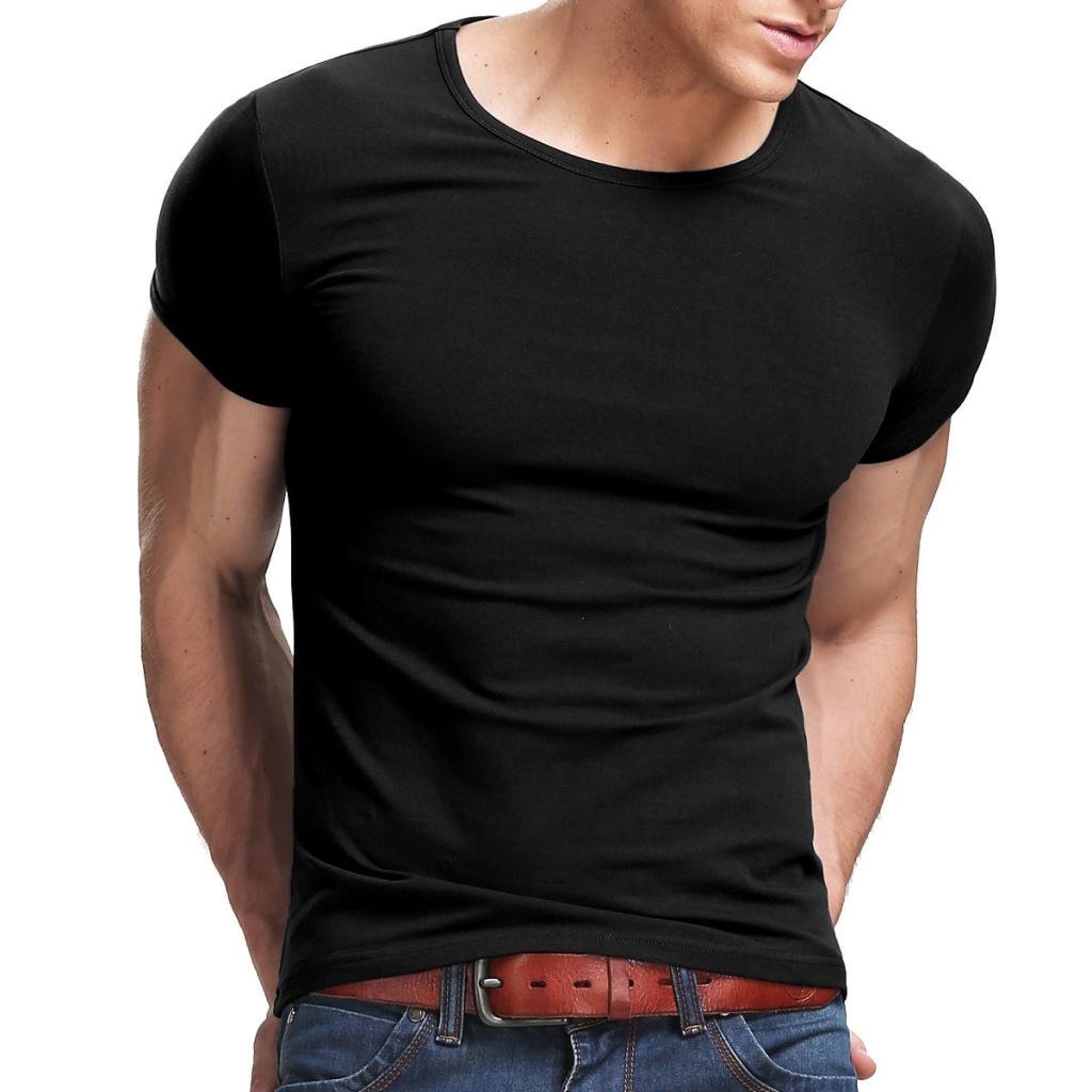 HpyeedXudian Short Sleeves Men's T-Shirt Crew-Neck