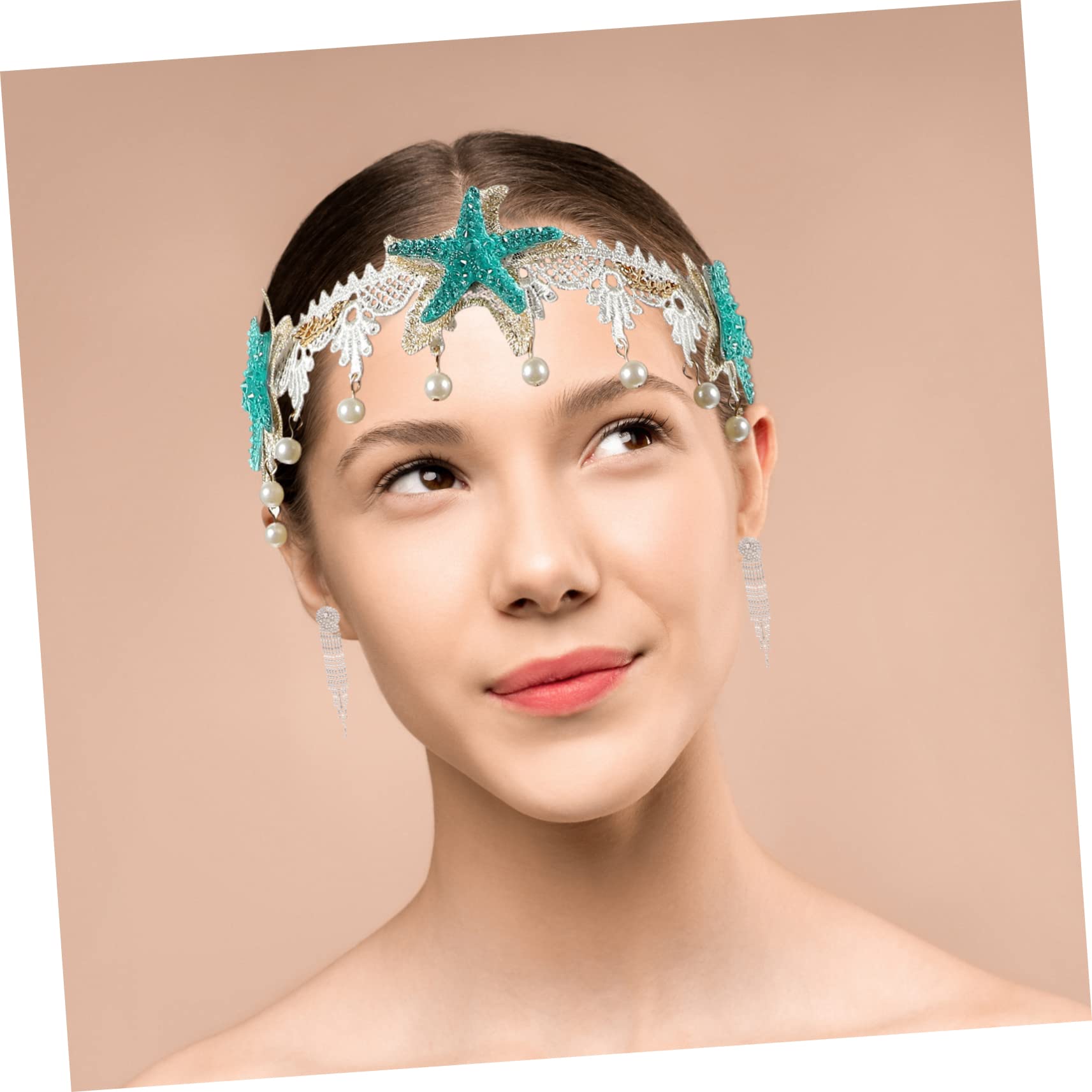 Bandeau pour Cheveux Femme Étoile de Mer 1 Set, Dentelle Alliage