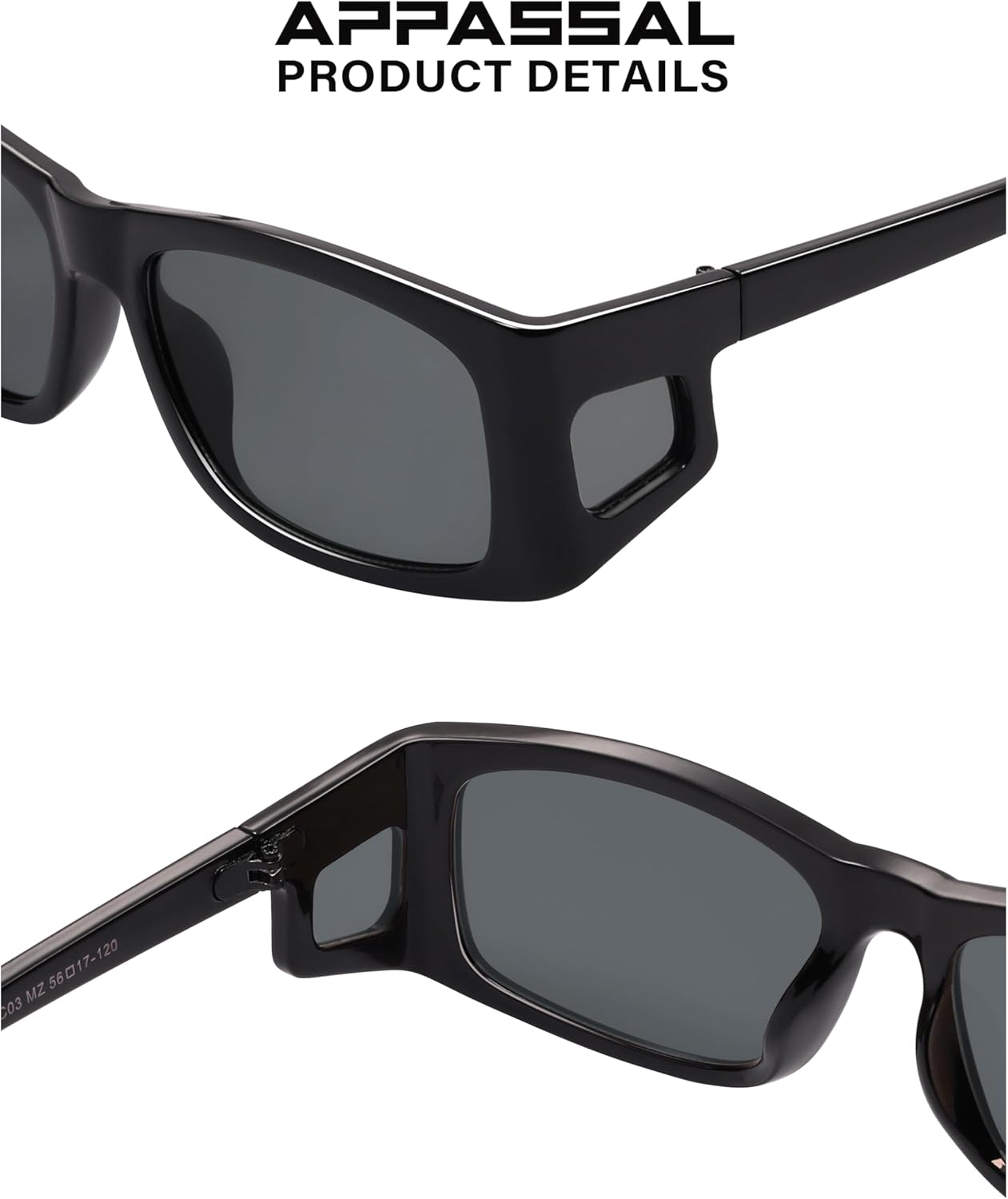 Retro Square Sunglasses for Women, Vintage Oversized 70s Fashion UV400 Wraparound Driving Glasses AP3714 - Image 4