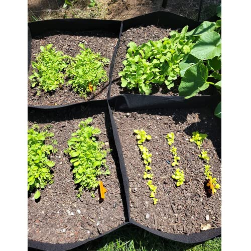 Fabric Raised Garden Bed, 128 Gallon 8 Grids Plant Grow Bags, 3X6Ft Breathable Planter Raised Beds For Growing Vegetables Potatoes Flowers, Rectangle Planting Container For Outdoor Indoor Gardening #TOP5