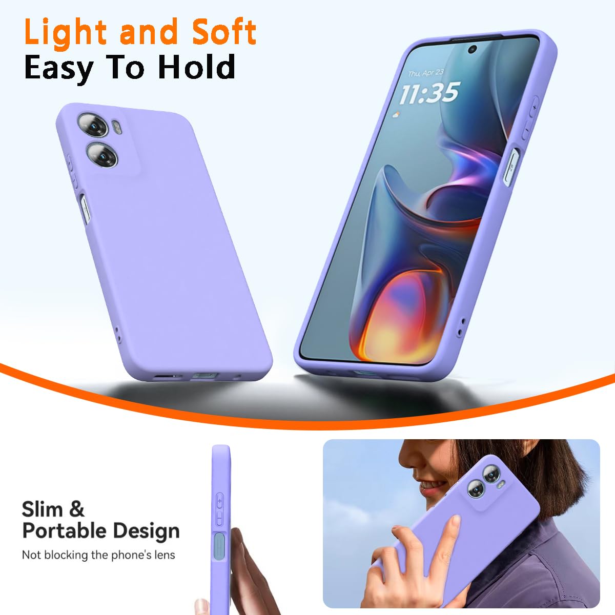 BEEJTUNY Custodia per Motorola Moto Edge 30 Neo/Edge 30 Lite in Silicone, Cover Bumper Protettiva [Anti-Impronte, Anti-Shock], Custodia Morbida e Sottile,Case Robusta. Verde Menta