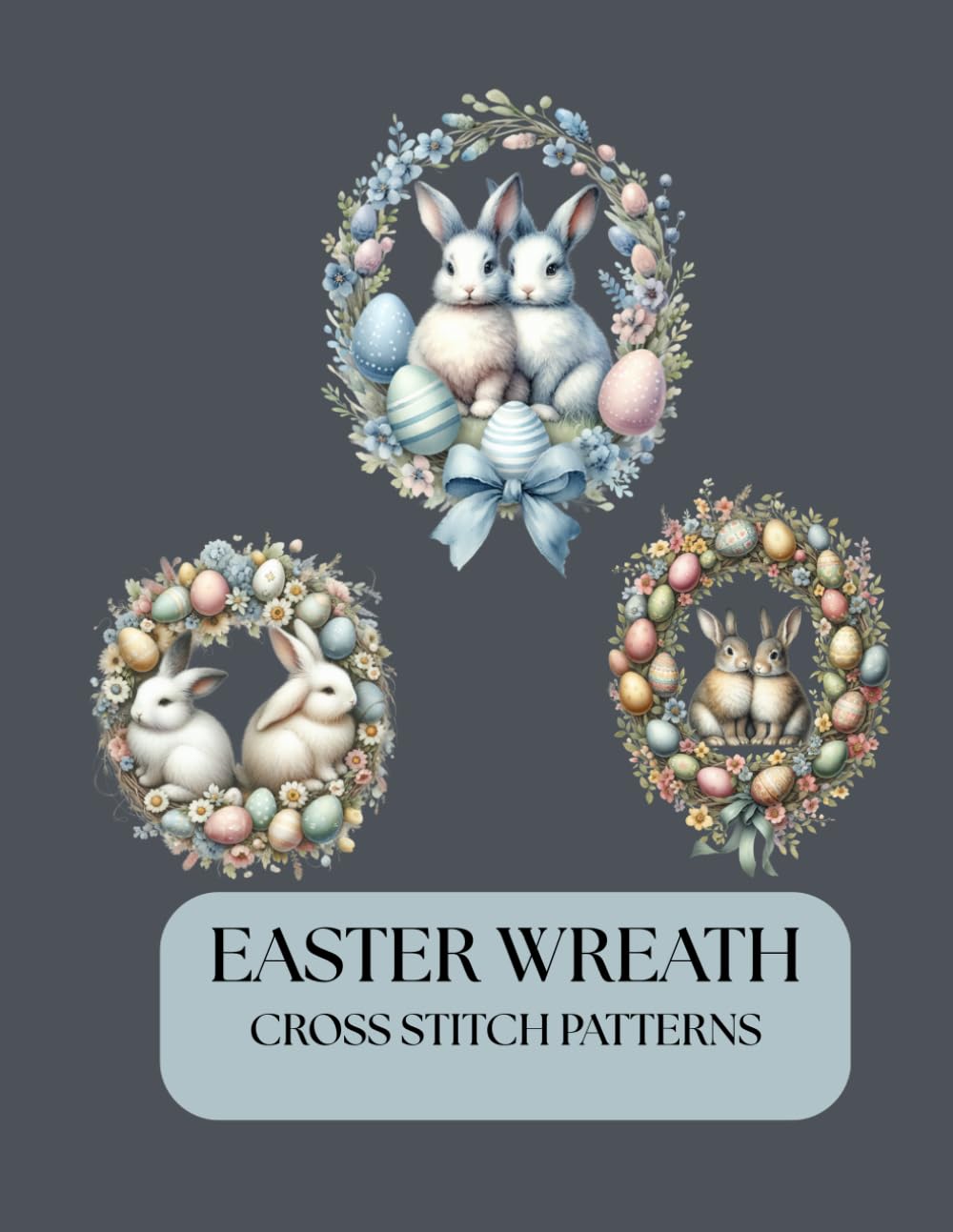 EASTER WREATHS CROSS STITCH PATTERNS