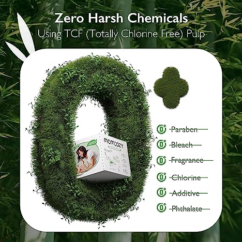 Momcozy Newborn Diapers, Baby Diapers Natural Bamboo Diapers Hypoallergenic For Sensitive Skin, Disposable Diapers, Organic Diapers Infant Diapers Size 1 thumb #3