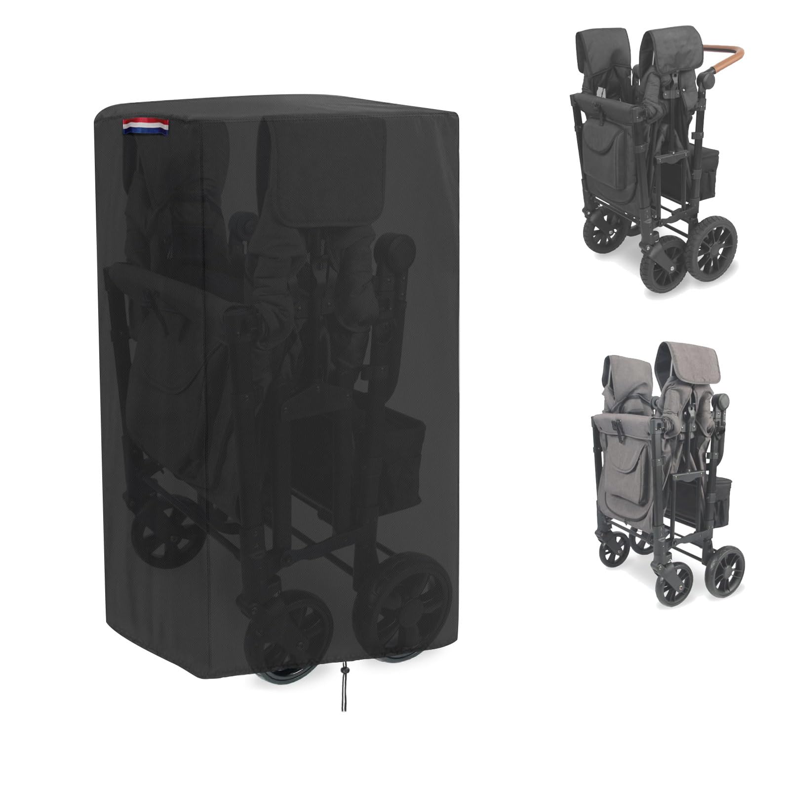 Fizentia Wagon Cover for Wonderfold Wagon W2 (Cover Only),Waterproof 420D Wagon Stroller Cover for Wonderfold W2 Luxe,W2 Elite,W2 Original with Handle