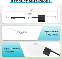 Vista 2 de 946-0957 746-0957 Cable de control de zona de motor compatible con máquinas MTD Craftsman Yard Man Yard Man Troy Bilt Bolens, se adapta a la mayoría