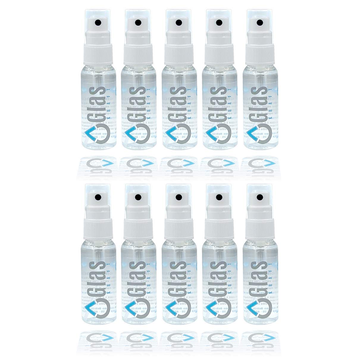 Glas KRAFT Antibeschlag und Pflegepray Mittel für den dauerhaften Durchblick geeignet für jegliche Art von Gläsern (10 Flaschen - 30ml -)