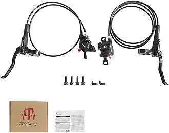 MT200 MTB Hydraulic Disc Brakes Set Left Front 800mm Right Rear 1550mm Mountain Bike Hydraulic Brake Mountain Bike Bicycle Disc Brake 2 Piston