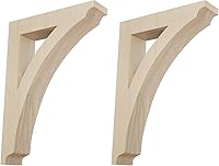 Vista 1 de Ekena Millwork BKTW01X07X10THRW Soportes de madera de Thorton mediano, 1 3/4 pulgadas de ancho x 7 1/2 pulgadas de profundidad x 10 1/2 pulgadas