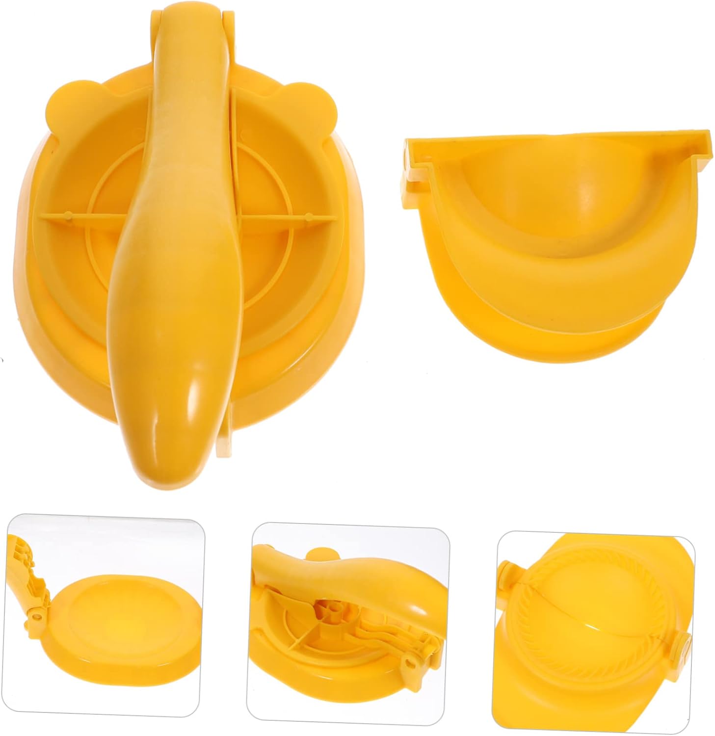 2pcs Dumpling Pressing Tool Manual Dumpling Skin Maker for Home Use Food-grade Safe Dough Presser with Labor-saving Lever Design for Uniform Thickness Wrappers