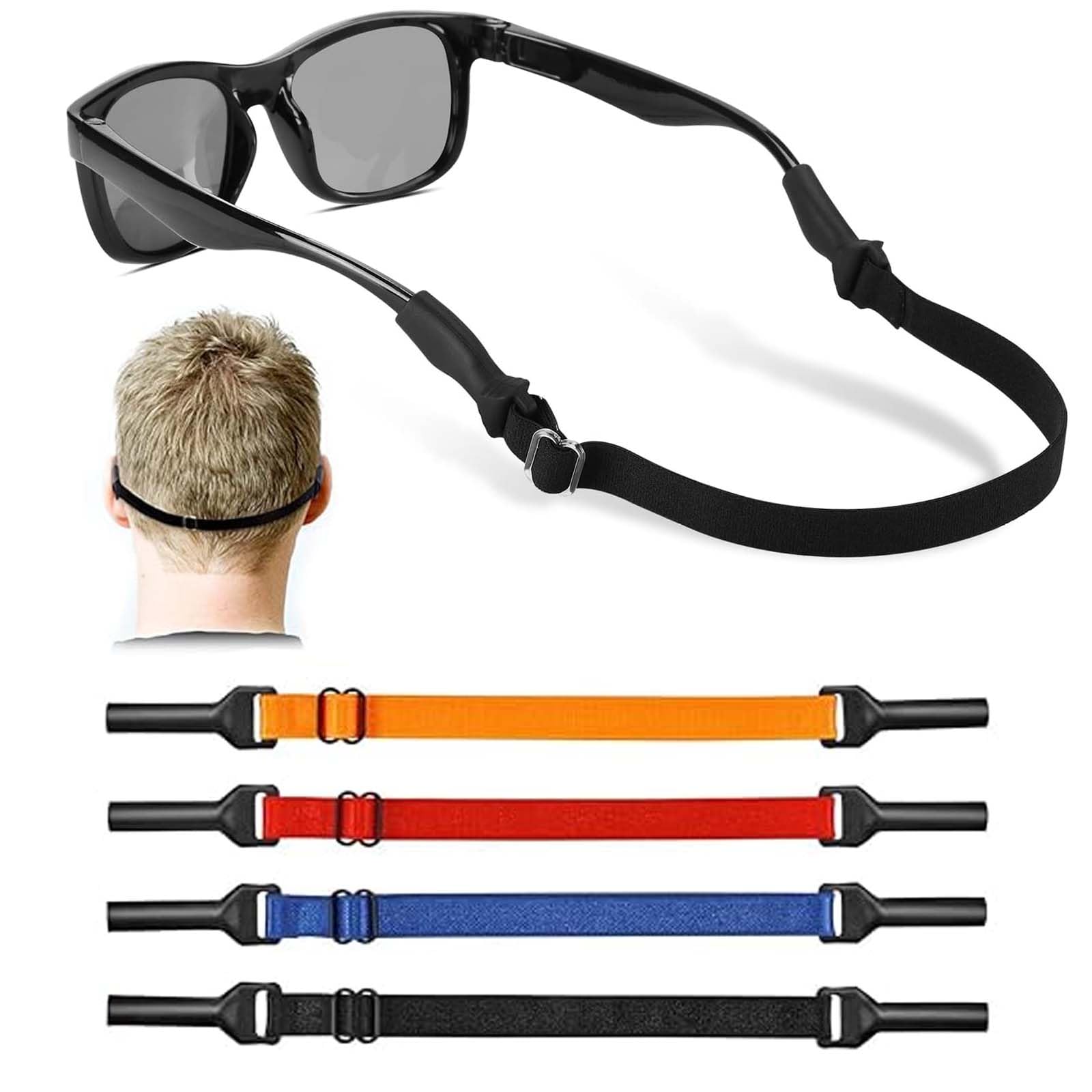 Specs Holder Strap, Spectacle Chain with Silicone Sleeves Adjustable Anti-Slip Eyeglass Retainer for Men & Women - Secure Fit for Glasses & Sunglasses-image-5
