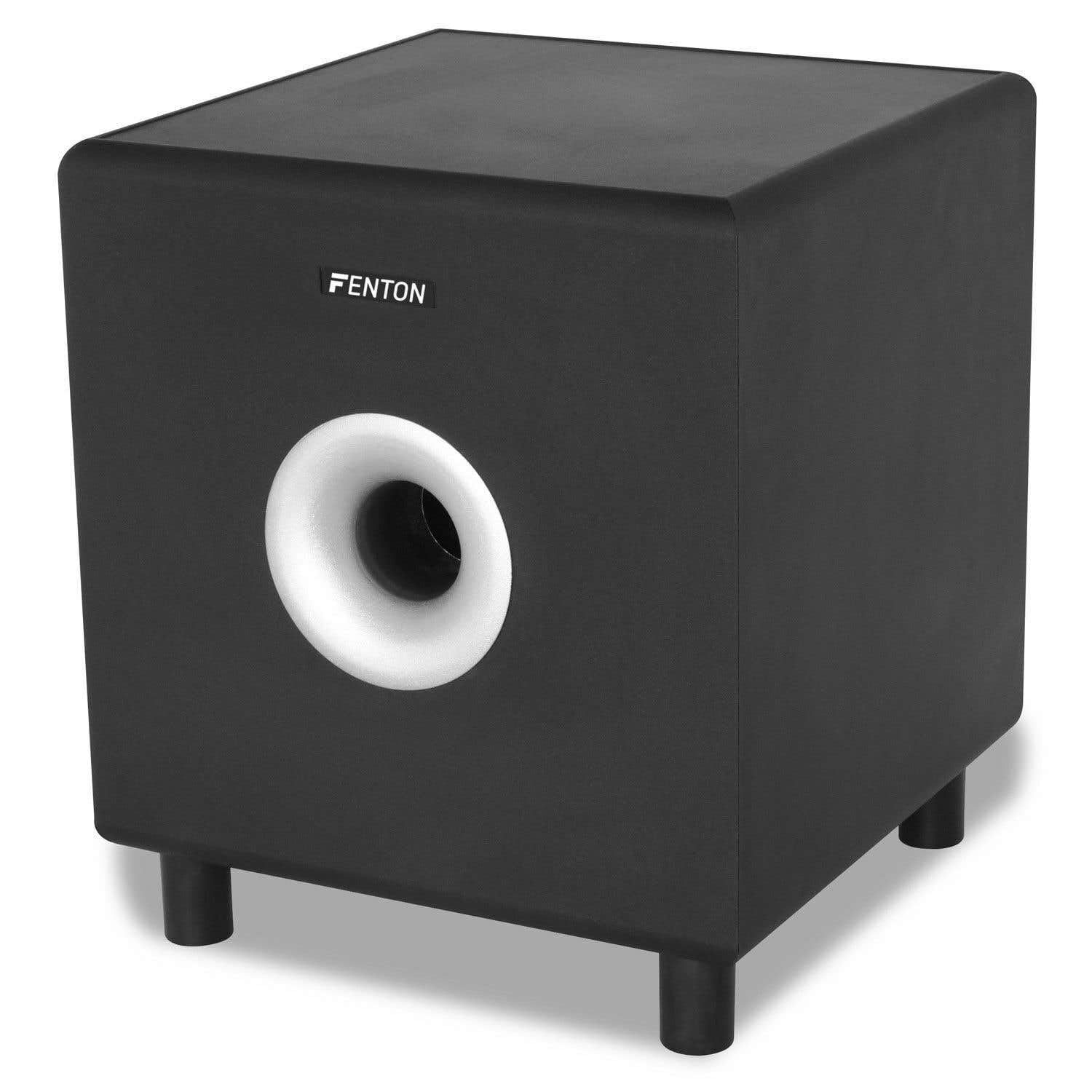 Fenton SHFS08B - Subwoofer aktiv Heimkino - 8 Zoll - 200 Watt Sub Woofer mit integriertem Verstärker - Bass Box - Perfekt zum Aufrüsten Ihres HiFi Heimkinosystems, TV-Soundanlage - Schwarz