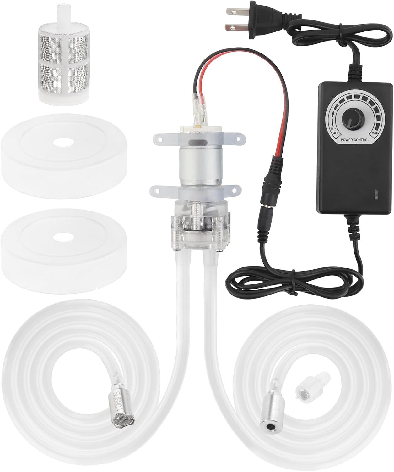 Electric Water Transfer Pump Kit, Auto Siphon Self Priming Pump 100-240V Adjustable Speed Household Small Water Pump for Ice Maker, Coffee Machine, Water Cooling