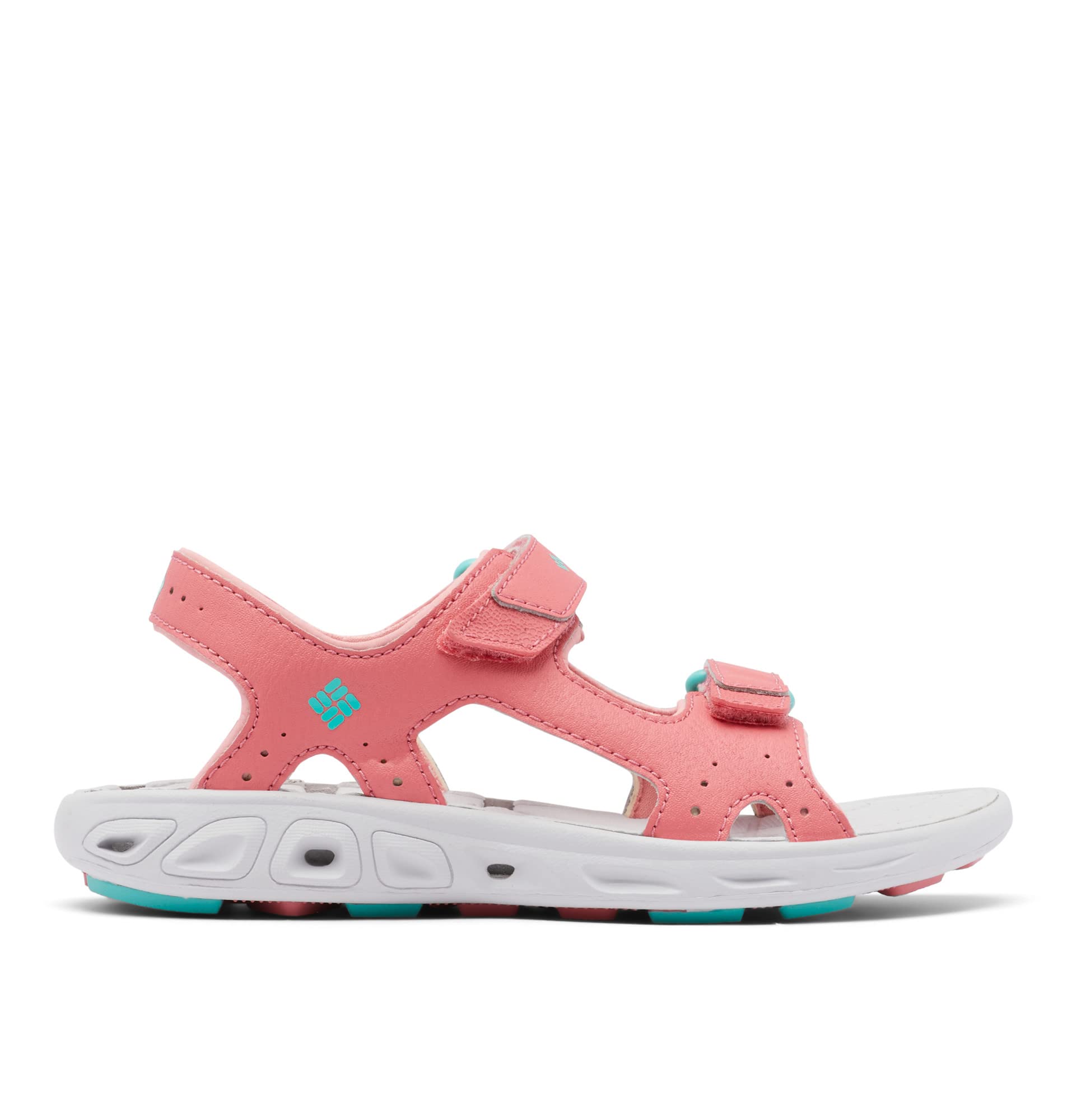 Columbia Youth Techsun Vent Sandales De Randonnée Et Trekking pour Mixte enfant, Rouge (Wild Salmon x Dolphin), 38 EU