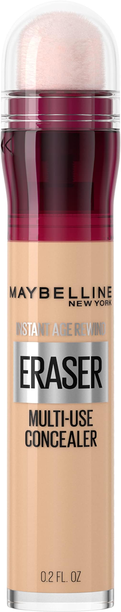 Maybelline New York Instant Age Rewind Eraser Dark Circles Treatment Concealer, Correttore Cancella Età, Light (etichetta in lingua inglese)