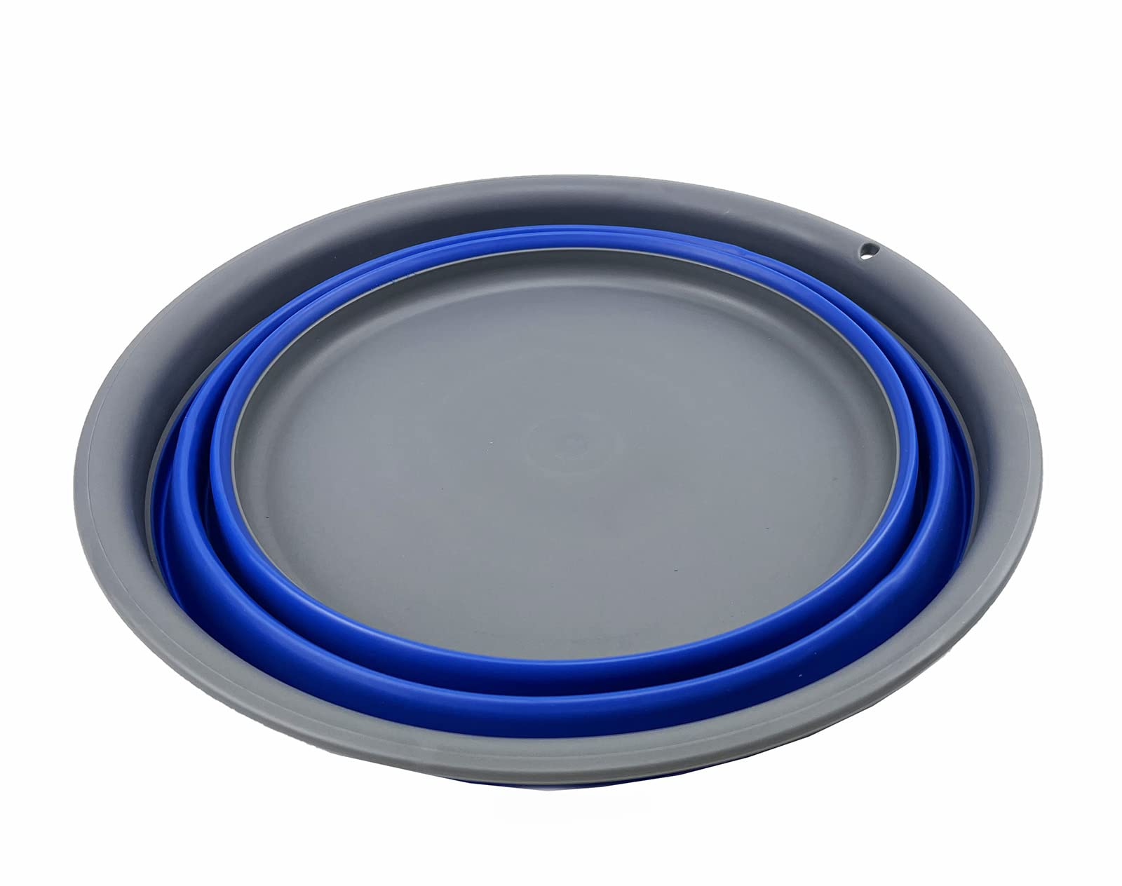 SAMMART 7.5L Collapsible Dish Tub – Foldable Washing Basin, Portable & Space Saving (Grey/Purplish Blue) - View #8