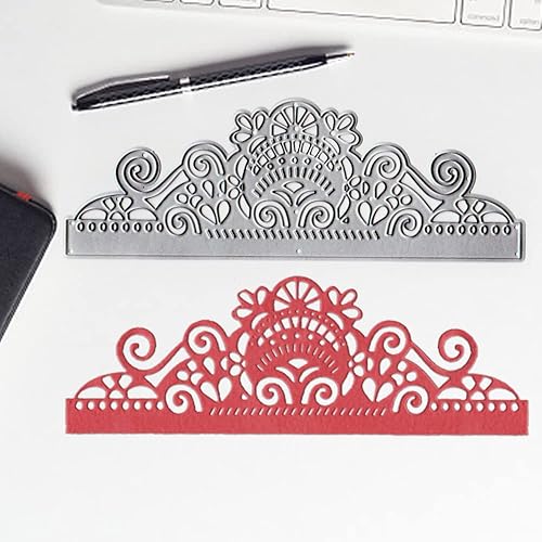 Miniatura 4 de Troqueles de corte de marco de flores de metal para hacer tarjetas, marco de borde rectangular, plantillas de estampado de flores, molde de