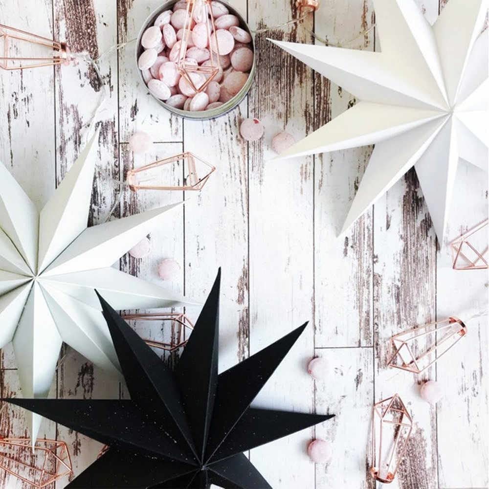 Wishstar Etoile Papier à Suspendre, 5 PCS Etoile Noel Blanche Papier