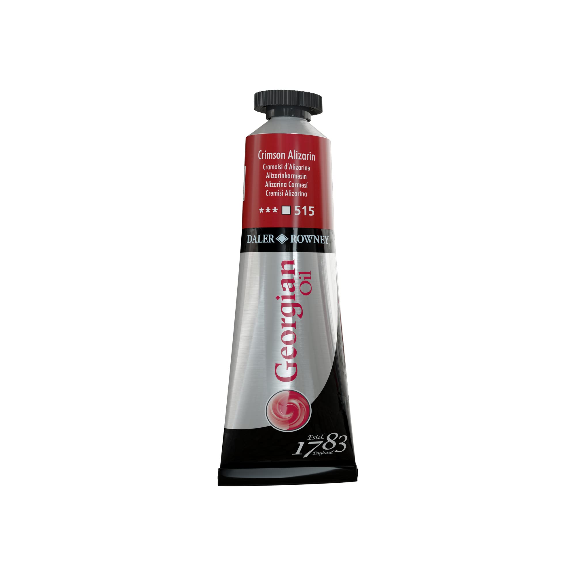 Daler Rowney Red Daler-Rowney Georgian Oil Paint, Aluminium Tube, 1.28Oz - 38 Ml, Crimson Alizarin