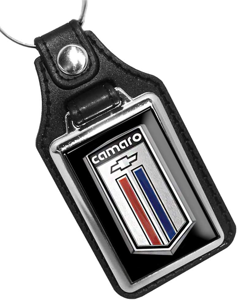 Brotherhood 1980 1981 Compatible with Camaro Berlinetta Emblem Design Keychain Key Holder Key Ring for Men Heavy Duty Car Keyring for Men and Women
