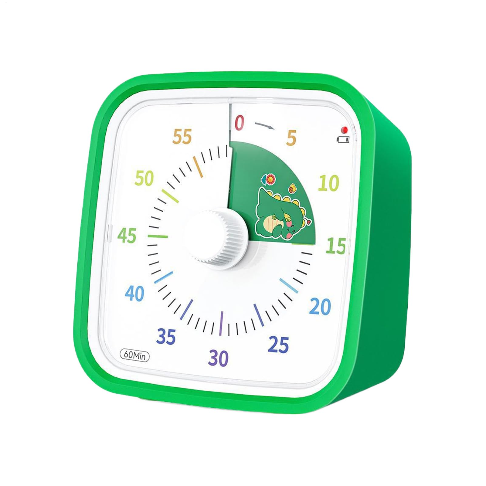 Minuteur visuel arc-en-ciel 60 minutes avec étui pour gestion du temps