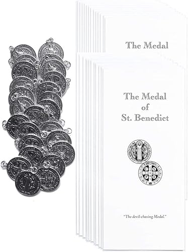 Medallas Caritas San Benito 25 Pack