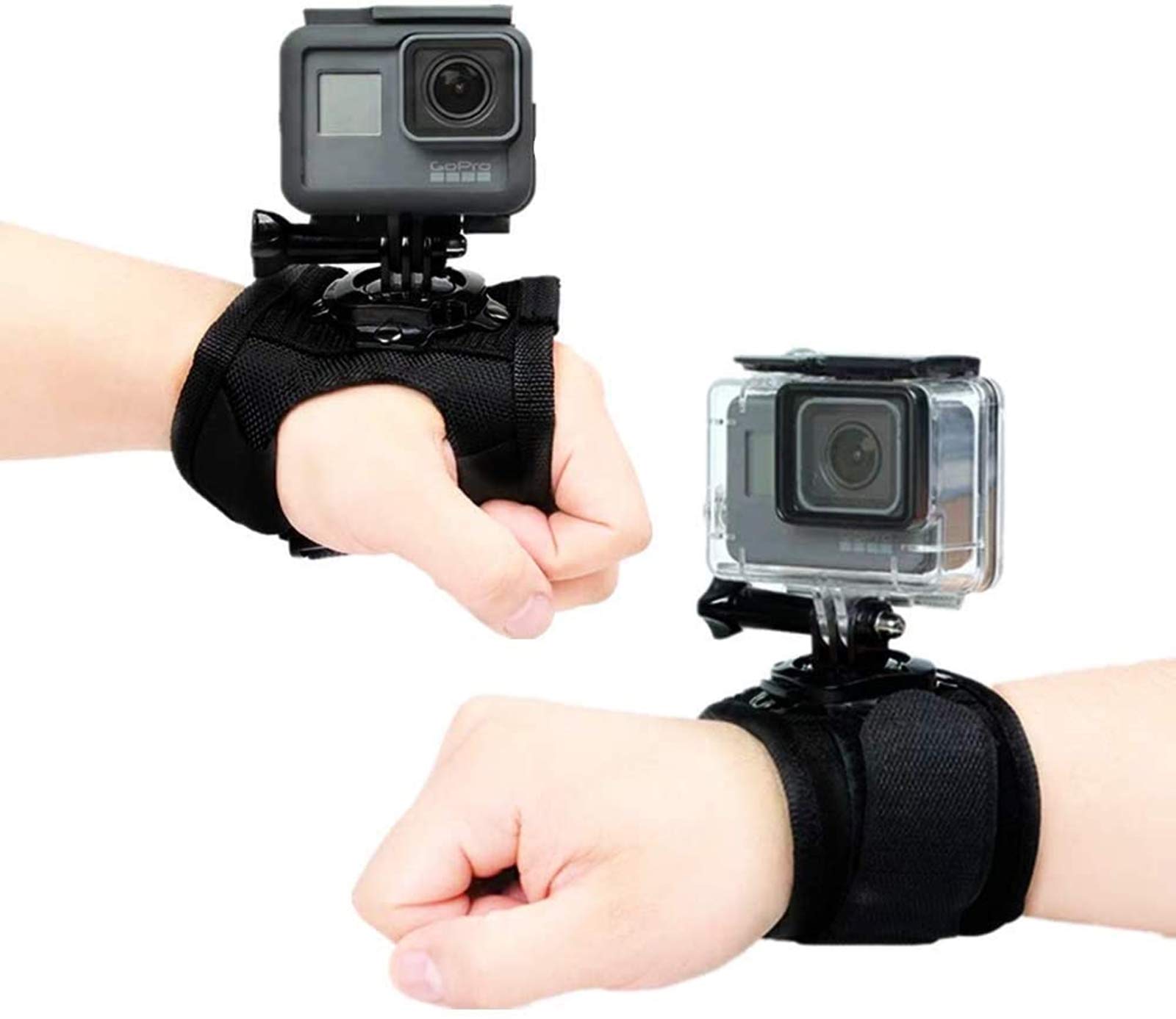 SZsic Wrist Strap Mount 360 Degree Hand Mounts Strip Belt with Screw for GoPro Hero 8 7 6 5 4 Black Session, DJI OSMO Action, Xiaoyi, AKASO Camera Accessories 2 Pack-picture-19