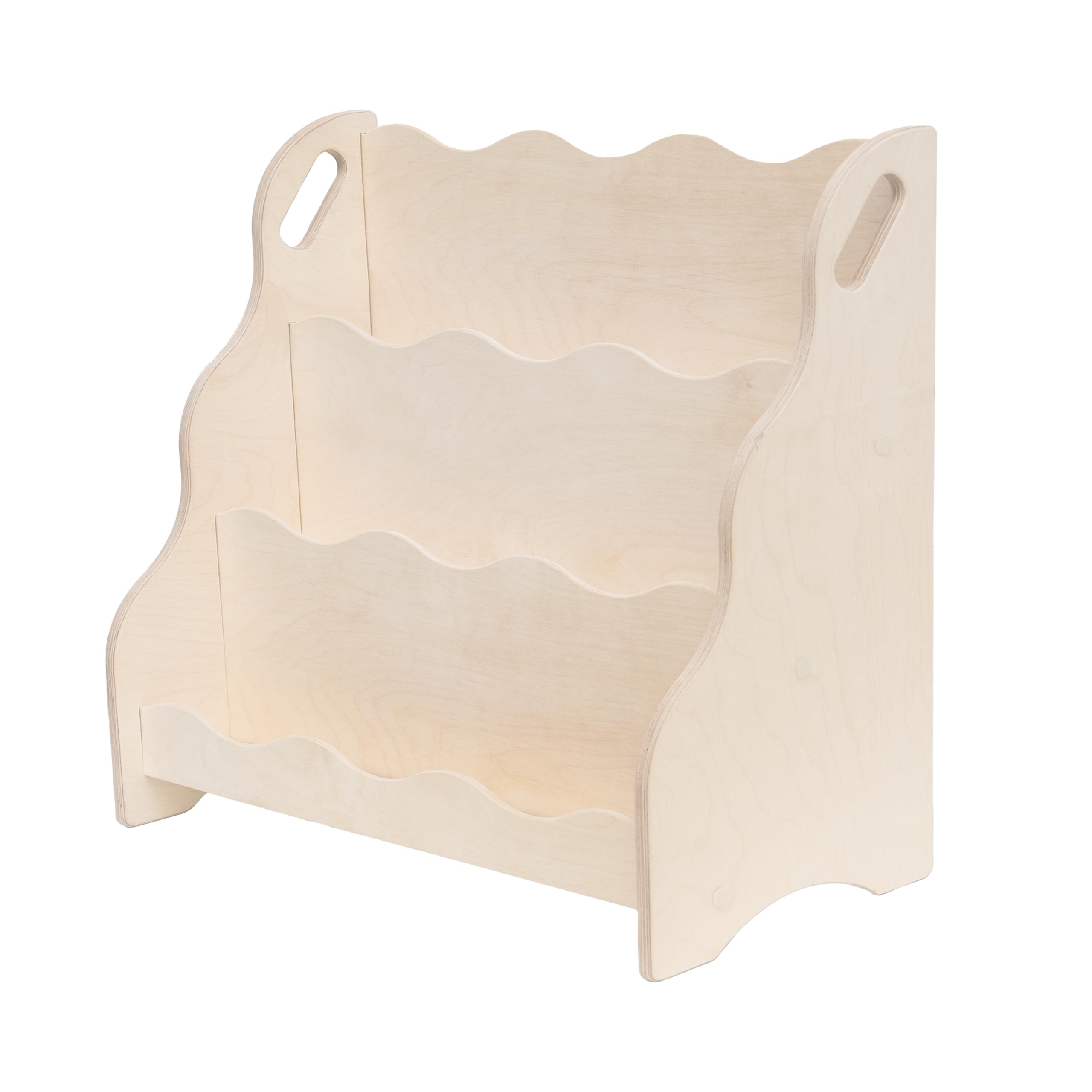 MAMOI® Étagère bibliothèque et meuble de rangement pour enfants | Étagère murale | Étagère ondulée Montessori pour la chambre d'enfant | Étagère en bois et mobilier pour enfants