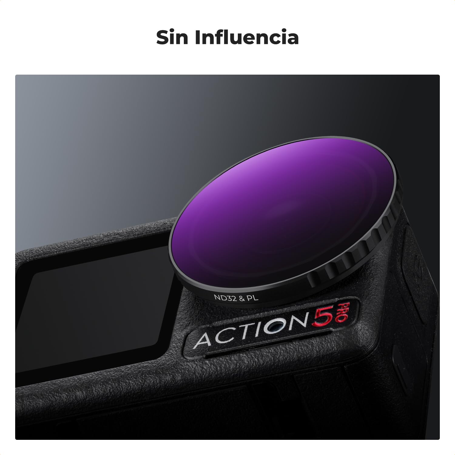 K&F Concept DJI OSMO Action 5 PRO Action 4 Filtros, Filtro ND8&PL, Filtro ND16&PL, Filtro ND32&PL, Filtro ND64&PL Compatible con DJI OSMO Action 5 PRO Action 4 Action 3 con 28 Capas Nano Revestimiento