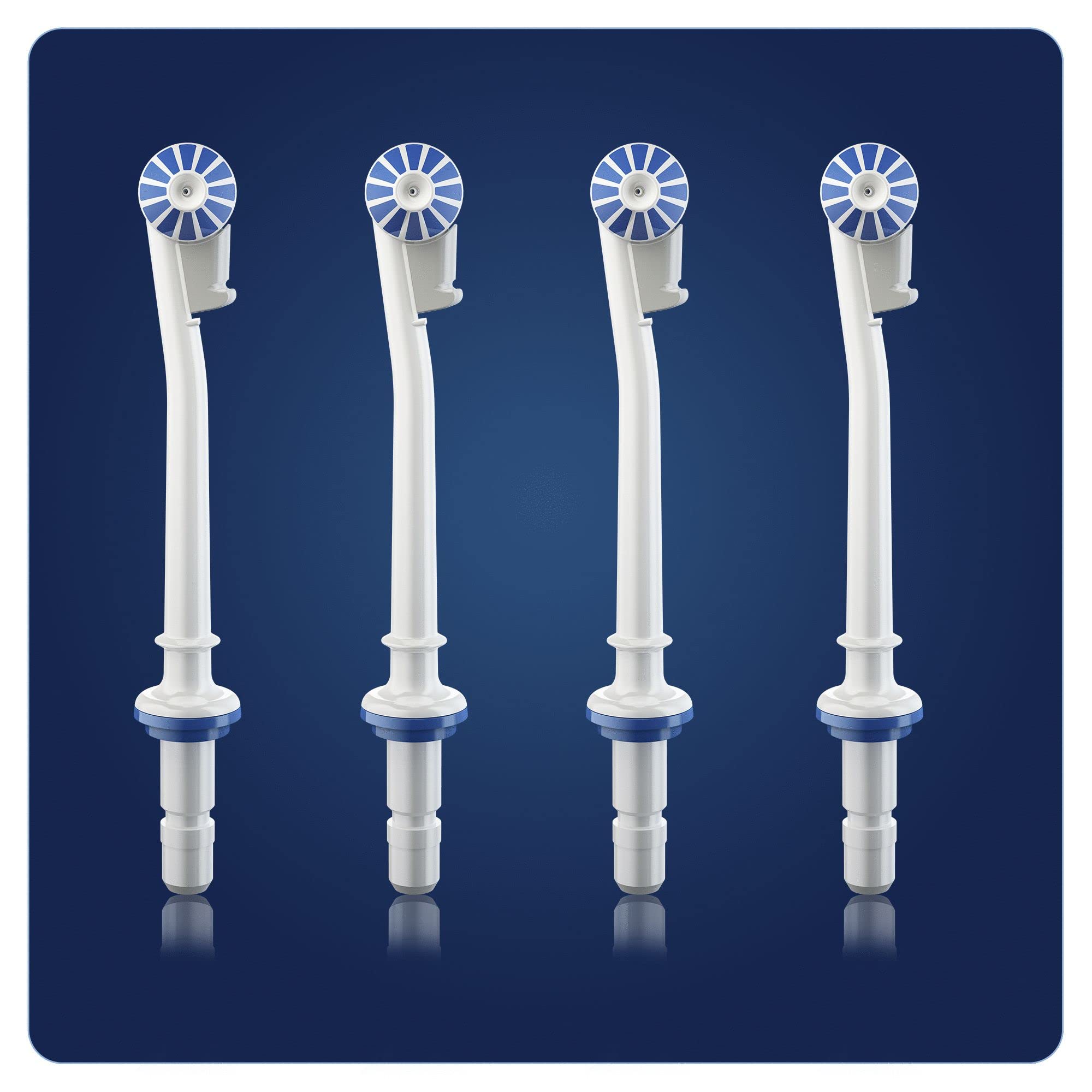 Oral-B ED17-4, Pack de 4 Recambios para Irrigador, Blanco