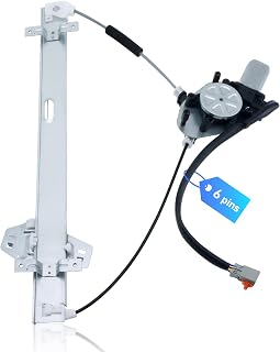 Front Driver Power Window Regulator w/Motor for 03-08 Honda Pilot, 6-Pin