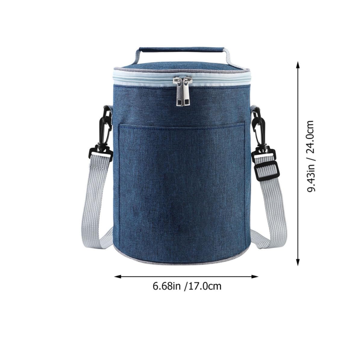 jojofuny 1pieza Bolsa Térmica para Almuerzo Mediana de Aluminio Portátil con Aislamiento de Oxford Bolsa Isotérmica para Comida de Camping y Trabajo Contenedor de Almacenamiento Resistente