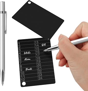 2 Pcs Crypto Wallets, Bitcoin Seed Plates with Metal Plate Marking Pen, Crypto Seed Phrase Storage for Hardware Cold Backup