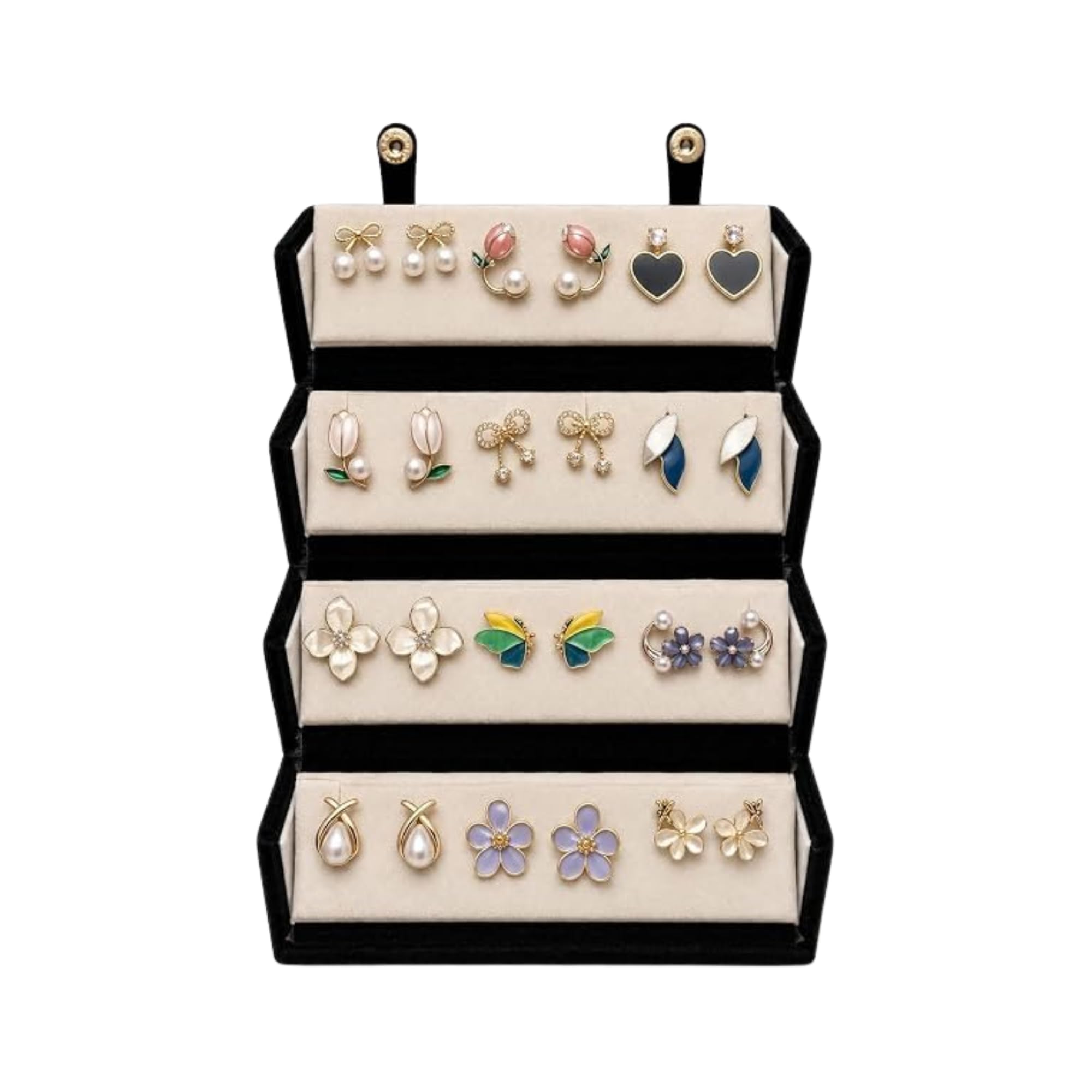12 Pairs Women's Earrings Combo Set Earrings for Women with Jewellery Box Stylish Stud, Pearl, Drop & Designer Earrings Premium Gift Set for Girls Birthday, Anniversary, Engagement-image-28