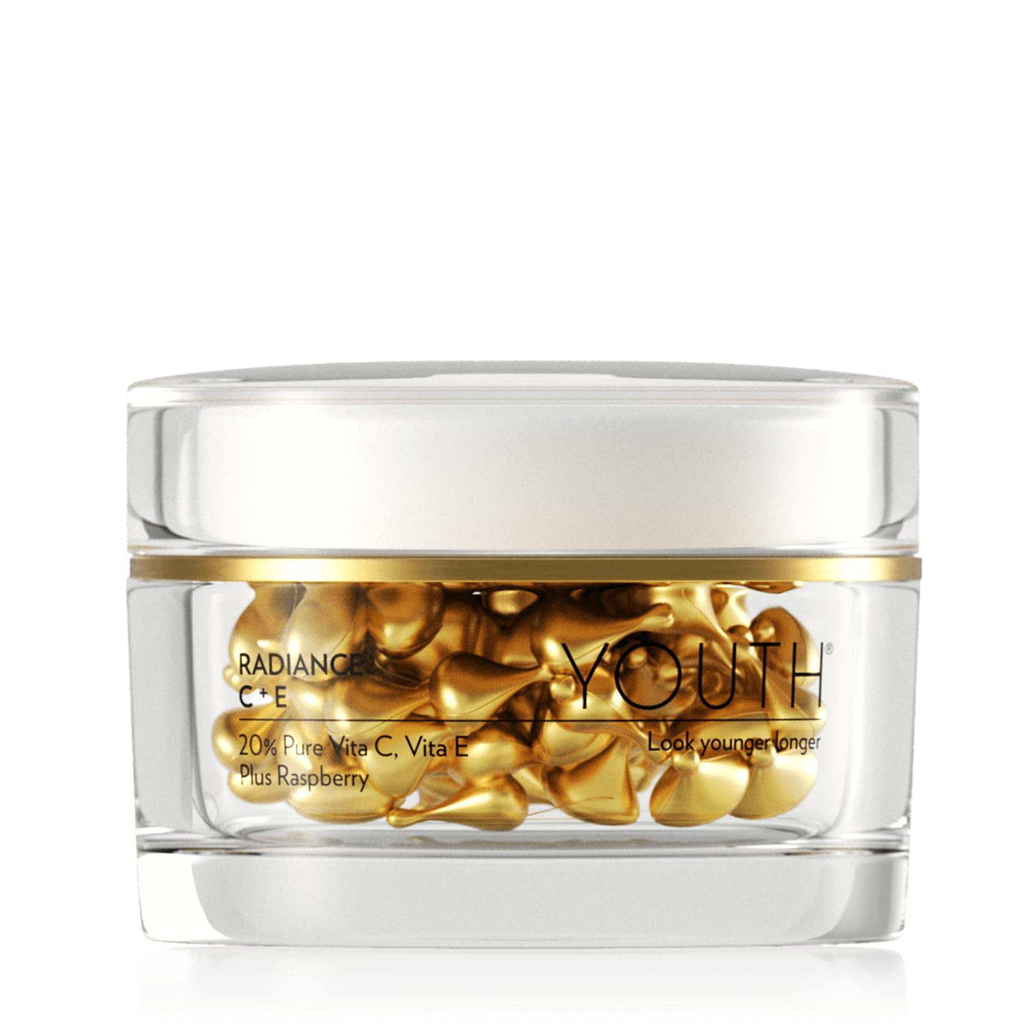 Shaklee - YOUTH - Radiance C+E Capsules - High-Potency Vitamin C + E, Raspberry Extract - Enhances Glow, Evens Tone, Reduces Wrinkles - 60-Day Supply