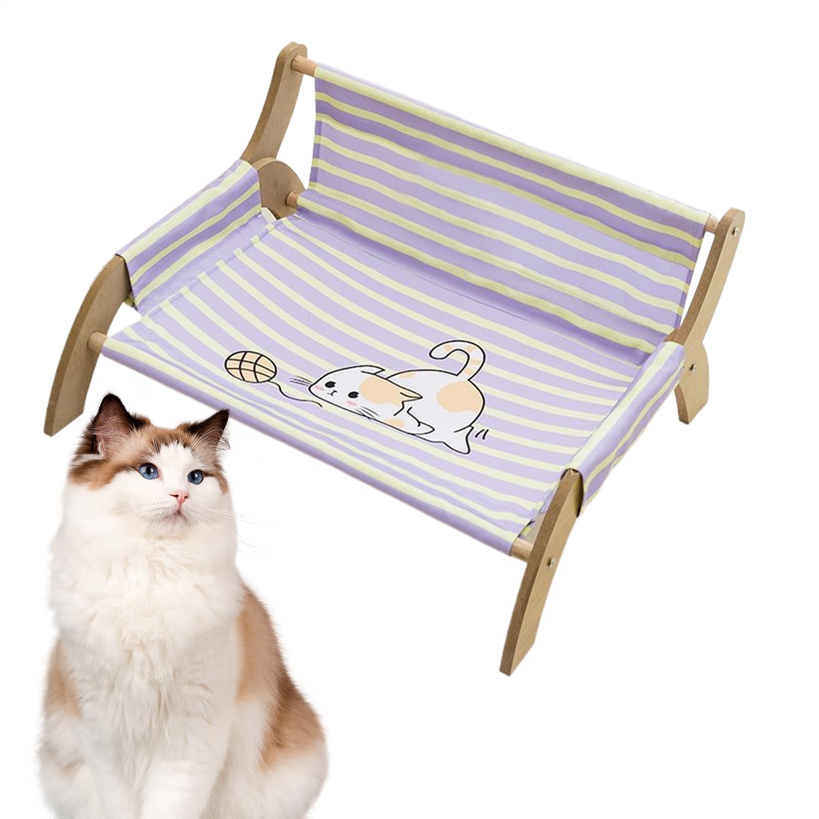 Chaise pour chat lit de couchage haut de gamme à rayures