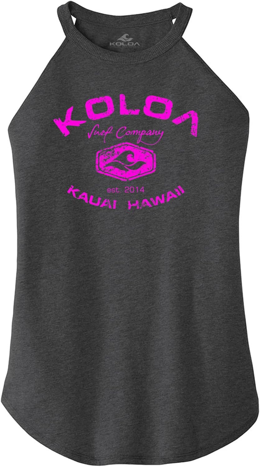 Koloa Surf Ladies Vintage Arch Perfect Blend Rocker Tank Sizes XS-4XL